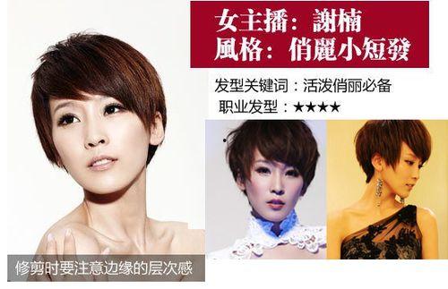 短发女主播发型,时尚发型演绎个性魅力