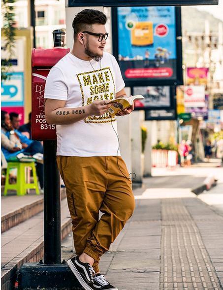 胖男生穿衣搭配图片